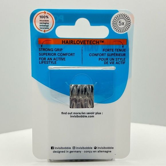 🦋$7 ~ Invisibobble ~ 5 Pack ‘Strong Grip’ Multipack ~ NEW - Picture 2 of 5